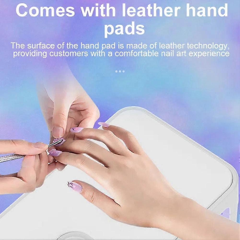 Nageltrockner Lampe Maschine Faltbar 66 LEDs UV LED Nagellampe mit Handkissen für Schnelles Aushärten Gel-Nagellack Nageltrockner-EU-Stecker