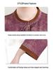 Stylish Plus Size Mid-Sleeve Shirt for Elderly Women: Spring/Summer Tang Suit Top for 70-Year-Olds