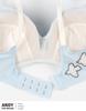 Unnanacool Wireless Comfortable and Design with Mouse Wireless BU Bra, Beautiful, High-Arm [Collaboration ANDY], Bra, BUN122, Women's,