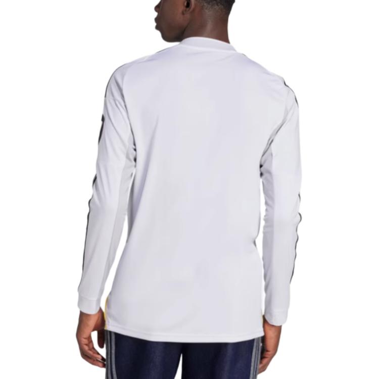 adidas Real Madrid 25-26 Fan Version Home Round Neck Fashion Soft Sports Long Sleeve Football Shirt Men Tops JN8884