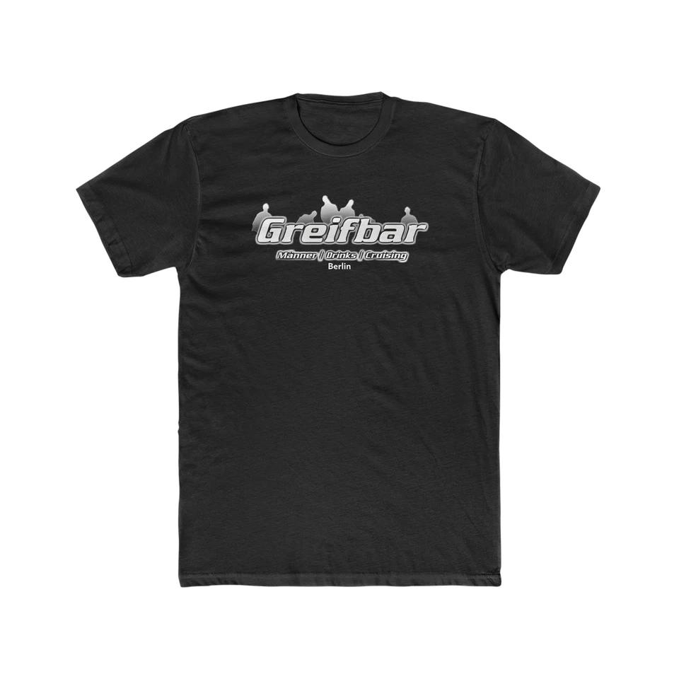 

GREIFBAR BERLIN Gay Leather Bar Men s Cotton Crew Tee 4XL