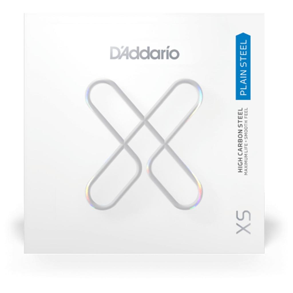 XS High Carbon Plain Steel Strings for Electric and Acoustic Set of 5 D'Addario .014 Guitars, XSPL014,