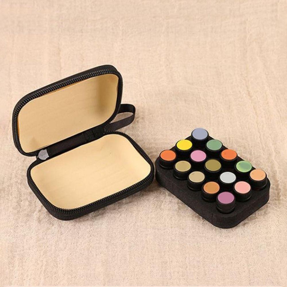 15 Fack Eterisk Olja Fodral Stötsäkert Fuktsäkert Oljor Förvaring Organizer Plåtbeklädd Bekväm Eterisk Olja Förvaringspåse