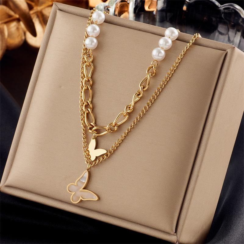 Fashion Niche Pendant Choker Necklace Personalized Layered Irregular Pendant Necklace