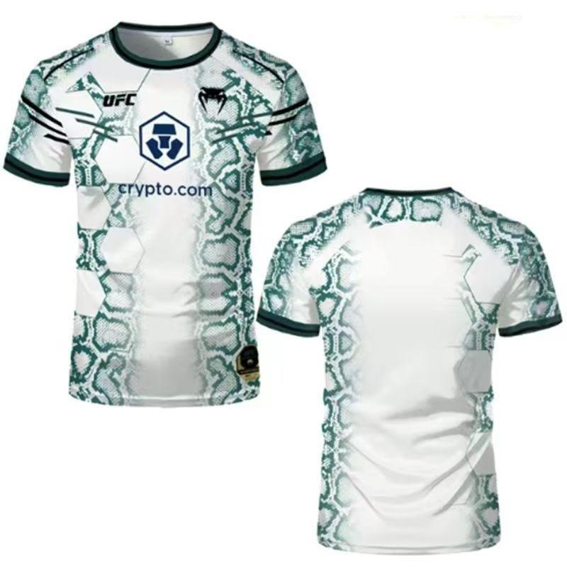 Summer men's fashion trend sports boxing UFC match jersey 3D digital printing short-sleeved T-shirt top