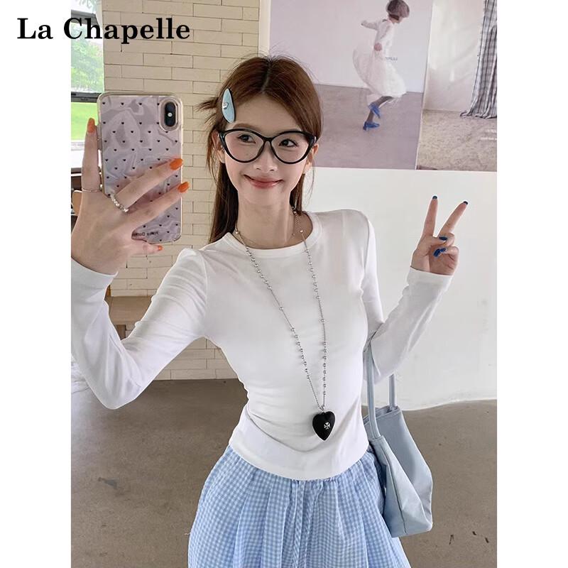 La Chapelle Women s Long-Sleeve Round Neck Base Layer T-Shirt XL
