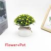Gypsophila Plastic Paniculata L Potted Plant Bonsai With Roped Bow Wedding Decor