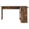 Desk Smoked Oak 142 x 102 x 73 cm Engineered Wood