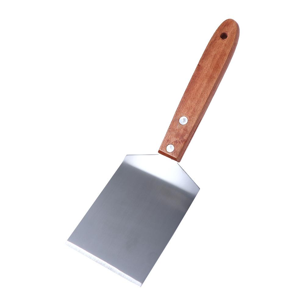 DIY Baking Fried Cooking Utensil Cooking Turner BBQ Shovel Fish Spatula Kitchen Accessories коричневый