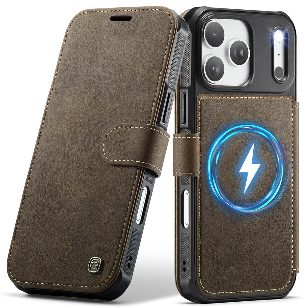 Business Cards Solt Magnetic Wallet Leather Flip Phone Case For iPhone 17 Pro Max 17Air 16 15 14 13 Book Luxury Stand Bag Cover