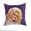 Retro Classic D-Dolly P-Parton Pillow Case Anti-dustmite Pillowcase Invisible zipper silky short plush Sofa cushion cover