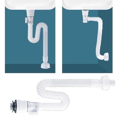 Washbasin Sink Drain Plumbing Flexible Drainages Tube Universals Flexible Sink Sewer Pipe Sink Strainer Drainages Hose