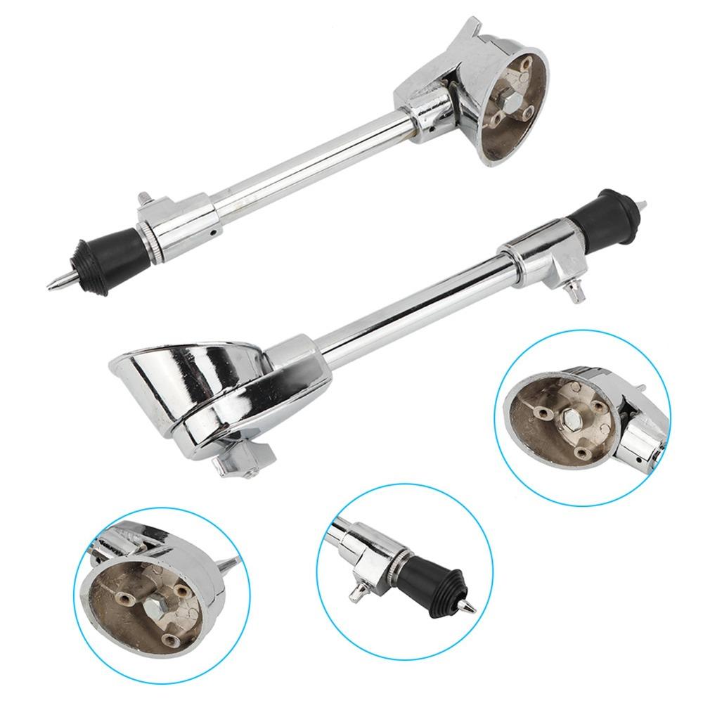 2pcs Silver Drum Legs Anti Skid Percussion Accessory Adjustable Anti Skid Drum Feet For Bass Drum