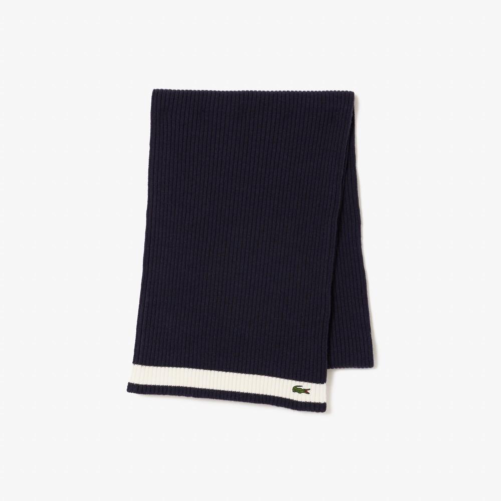 Lacoste Men's Wool Basic Plain Muffler RE0058-55NHHW