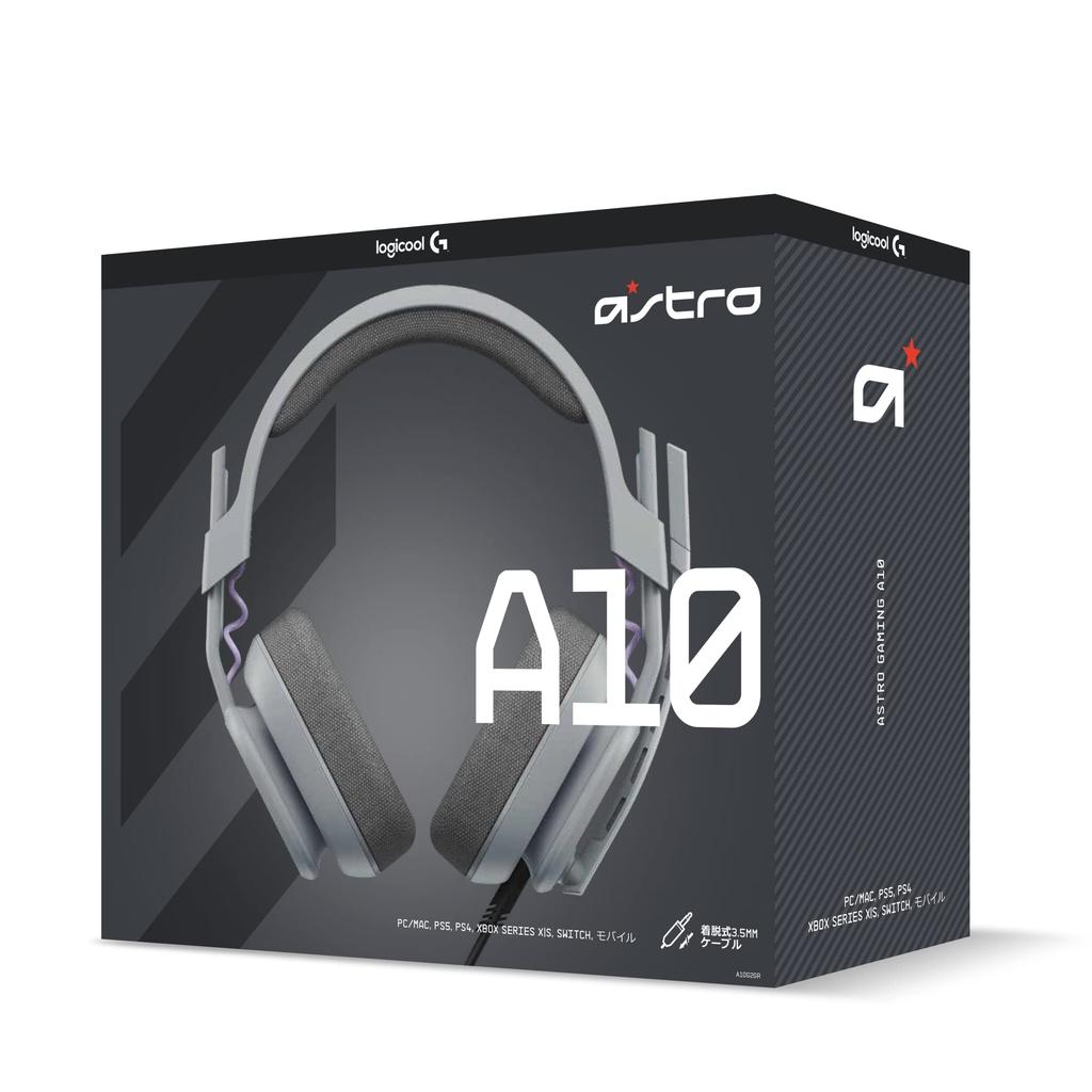 Logitech G ASTRO Gaming A10 Gen 2 Gaming Headset for PS5, PS4, PC, Switch 2, Smartphones, Windows, Wired, 3.5mm, 2.1ch, Flip Mute, with Microphone, A1