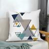 Sofa Cushion Cover Pillow  Decoration Home Office Car Geometric Pattern White Decorative