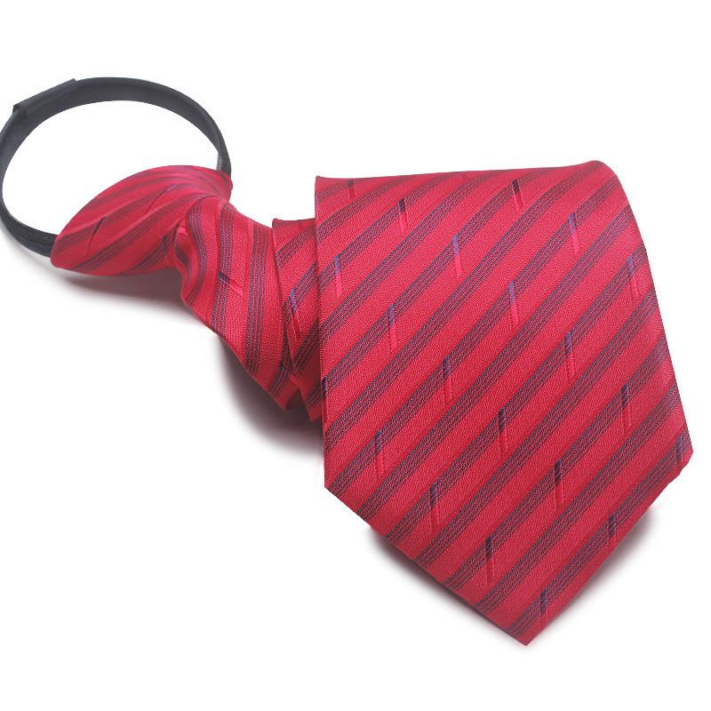 Mens Business Polyester Tie With Arrow Design And Zipper Closure For Office