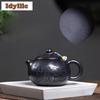 430ml Elegant Yixing Purple Clay Teapots Handmade Xishi Pot Raw Ore Stone Yellow Mud Kettle With Strainer Chinese Zisha Tea Set