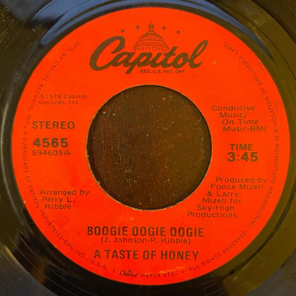 

7inch Record A TASTE OF HONEY - Boogie Oogie Oogie 4565 Capitol Records 1978 US Soul/Funk Used