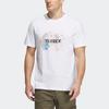 Adidas Short Sleeve Graphic Tee With Letter Pattern Men Tops White IB8691