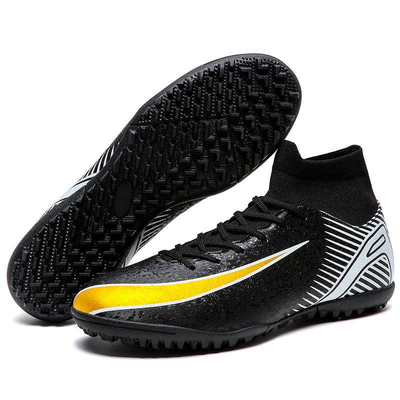 European Cup New Broken Nail Football Shoes Men's High-top Adult Large Size Youth Training Long Nail Sports Shoes Women