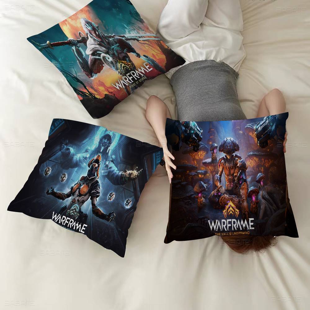 Warframes Gamer Pillow Gift Home Office Decoration Pillow Bedroom Sofa Car Cushion CoverPillow Case