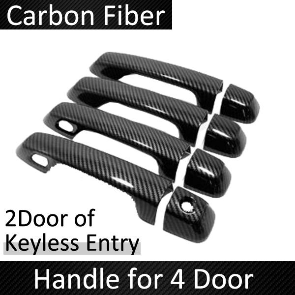 Carbon Fiber Door Handle Cover for Toyota 4Runner 4 Runner N280 2010~ Car External Accessories Styling Stickers Trim 2010