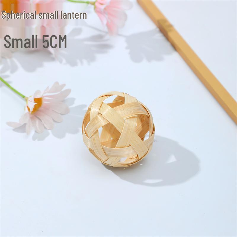 Bamboo Woven Spherical Lanterns: Handcrafted Hanging Ornaments & Photography Props