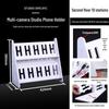 Multi-Camera Desktop & Floor Phone Holder with Charging Capability