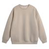 Sweater Men's Spring and Autumn American Retro Crew Neck Top Loose Solid Color Teen Casual Bottom Shirt