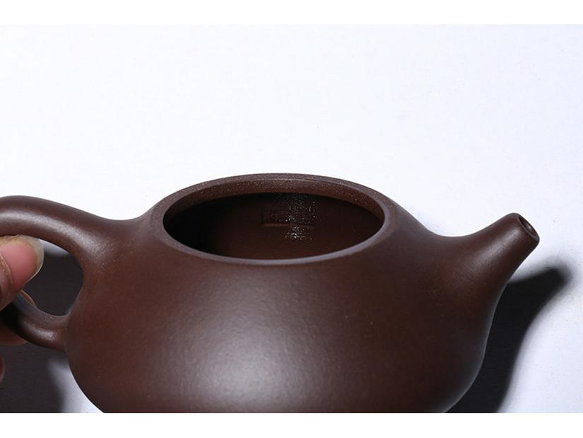 Handmade Yixing Zisha Teapot - Purple Clay Jingzhou Stone Ladle - Perfect Holiday Gift