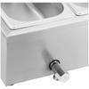 Wasserbad Speisenwärmer, Warmhaltebuffet mit Haube 6 x GN 1/3 2100 W