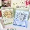 Creative 3D Greeting Card Pop Up Love Rose Thank You Cards with Envelope Blessing Card Wife Girlfriend Gift