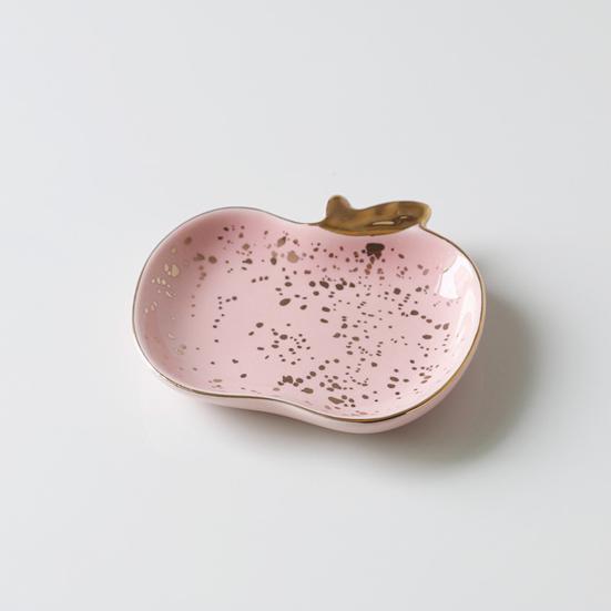 Jewelry Dish Cute Multi-purpose Ceramic Earrings Decorative Display Bowl for Indoor