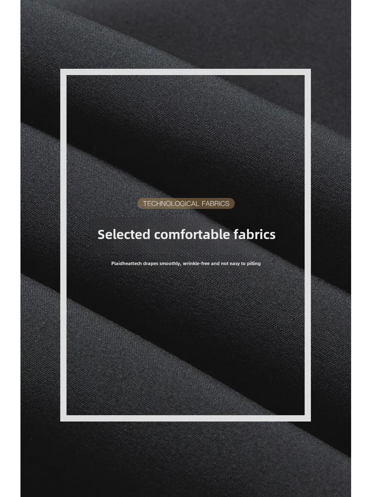 Men's Winter White Duck Down Pants - Warm, Thick, Casual Business Trousers, Elastic Waist, Straight-Fit