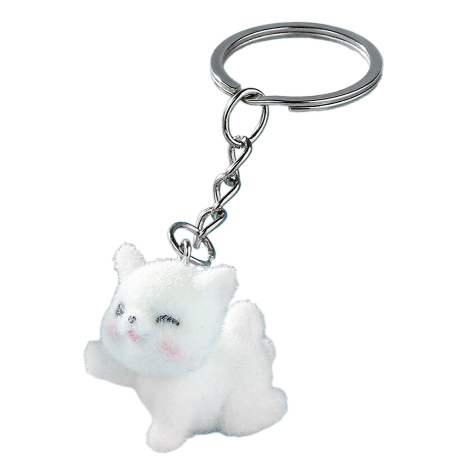 

Милый 3D брелок для ключей с изображением кота, мягкий плюшевый брелок для кошек, подвесная подвеска, 3D брелок, прочные металлические брелоки для модниц B