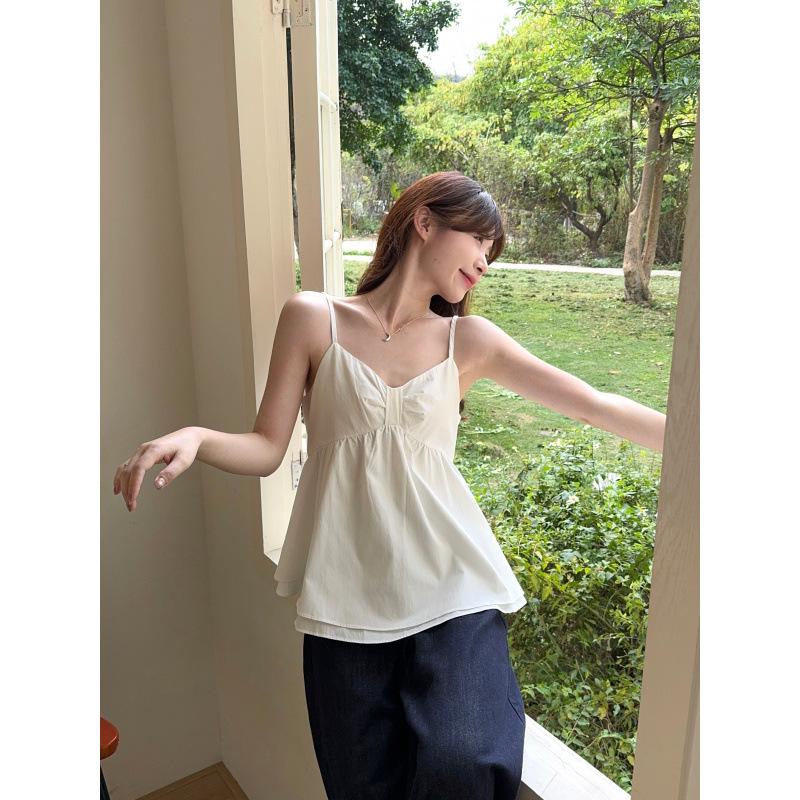 Plus Size Korean Style Sweet Slimming Camisole Top