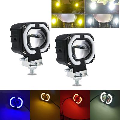 Motosiklet Sürüş LED Sis Farları Spot Işığı 6000LM Evrensel Motosiklet Araba Van Kamp Kamyon Römork Pikap Arazi ATV UTV için Uygun