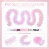 Metallic Pink Tinsel Garland Glittering Decoration for Valentine Wedding Party Holiday Home Christmas Decor