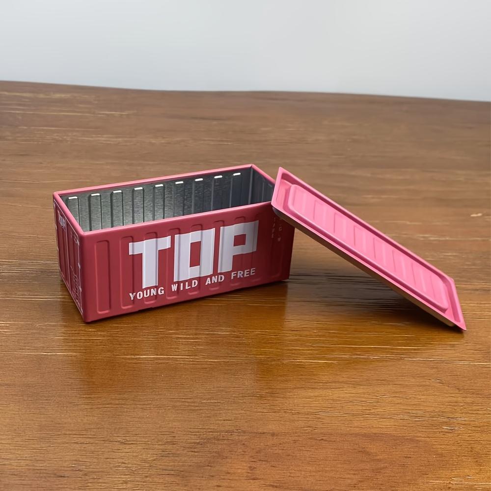 Retro Mini Industrial Style Stapelbare Aufbewahrungsbox, Kleine Multifunktionale Blech-Aufbewahrungsbox, Kreative Heimdeko Schmuckschatulle