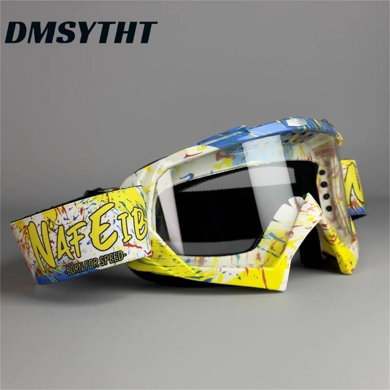 Non-polarized Motorcycle Goggles for Men Women Motocross Glasses Safety Protective Night Vision Helmet Goggles Vintage Driving Eyeglasses