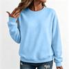 Damen Übergröße Pullover Sweatshirt Lockerer Schnitt Rundhalsausschnitt Farbe Lässiges Oberteil für den Alltag