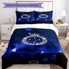 Cruzeiro Esporte Clube Printed Pattern Duvet Cover Set – includes 1 duvet cover and 2 matching pillowcases Bedroom decor Christmas gifts