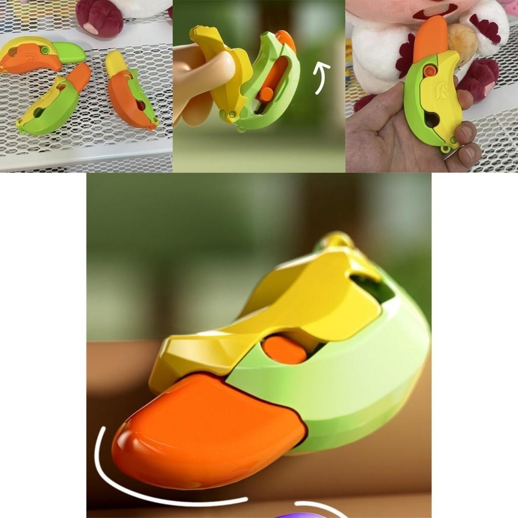 New Gravity 3d Banana Carrot Knife Round Blade Banana Radish Knife Decompression Toy