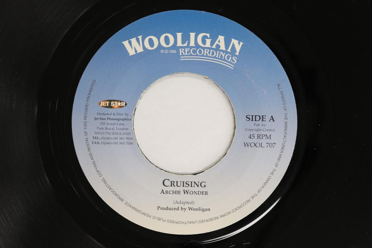 

7inch Record ARCHIE WONDER MIND SEARCHER Cruising Version WOOL707 WOOLIGAN RECORD 1999 UK Reggae Ska Dub Used