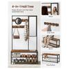 VASAGLE Coat Rack Stand, Industrial, Rustic Brown and Black