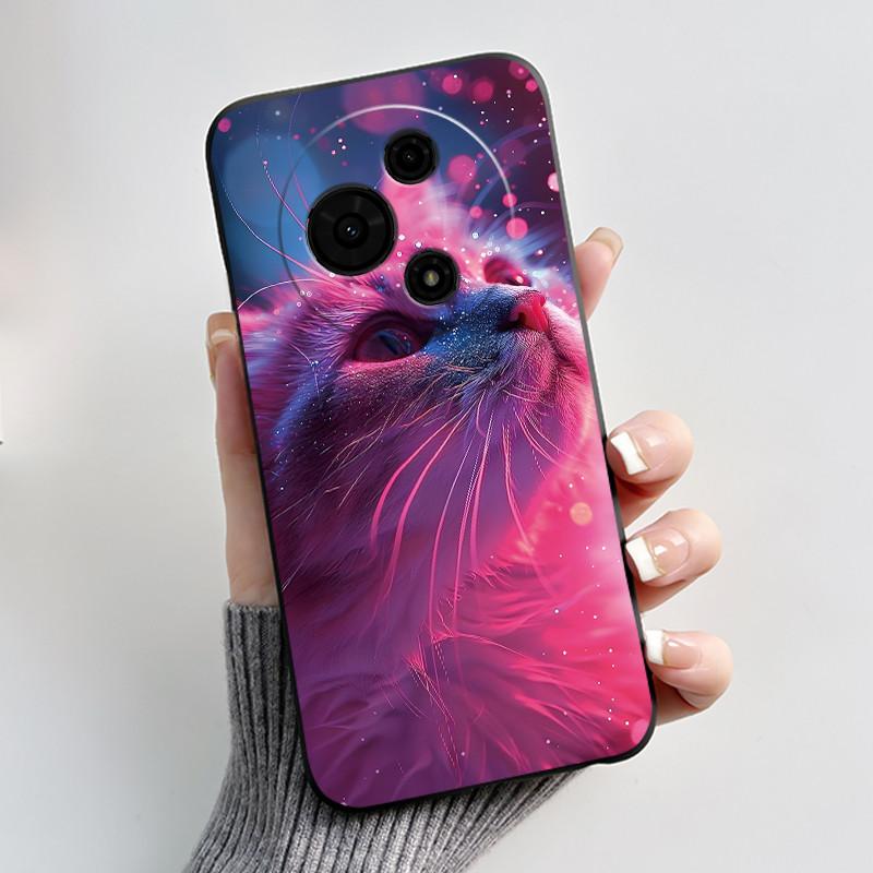Casing For TCL 60 SE 605 / TCL 60 / TCL 60R 5G Phone Case Aesthetic Cute Cat Astronaut Soft Silicone Black Protective Back Cover