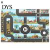 Model Decor Game Mat Identify Ability Vivid Fabric Urban Construction Engineering Small Map Toy for Kids Road Sign