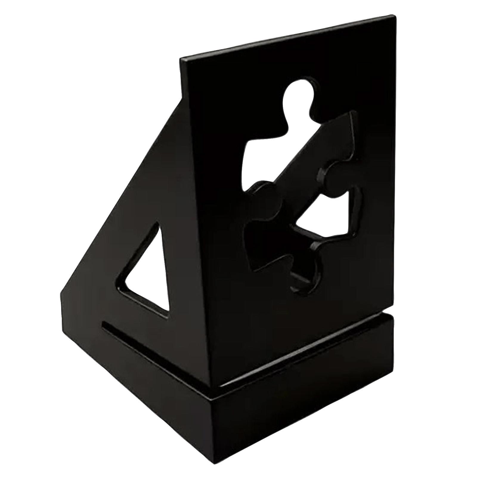 

Plastic Display Stand with Puzzle Piece Cutout for Collectibles Cards Photos and Small Items Organizing and Showcasing One Size чёрный