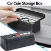 For Toyota Black Car Coin Organizer Case Money Storage Box Coin Container Wallet Organizer Holder Crown GR Corolla YARIS Auris Zx06